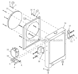 Page P Diagram and Parts List for MK-4018HY  MK Diamond Concrete Saw